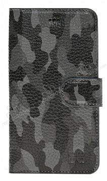 Bouletta Magic Wallet iPhone X / XS KFL1 Yeil-Siyah Gerek Deri Klf