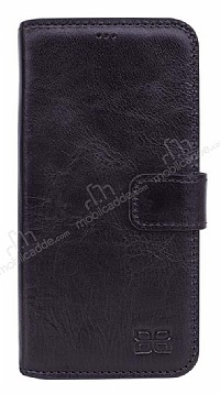 Bouletta Wallet Case iPhone 7 Plus / 8 Plus RST1 Siyah Gerek Deri Siyah