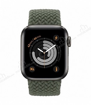 Buff Apple Watch Green Braided rg Kordon 45mm Extra Large