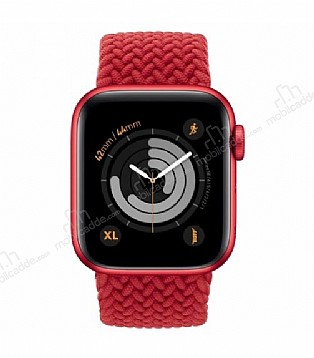 Buff Apple Watch Ultra Red Braided rg Kordon 49mm Extra Large