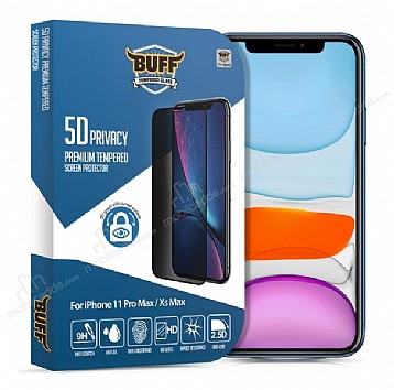 Buff iPhone 11 Pro / XS / X 5D Privacy Ekran Koruyucu