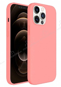 Buff iPhone 12 Pro Max 6.7 in Rubber S Pink Silikon Klf