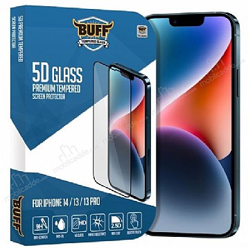 Buff iPhone 14 / 13 / 13 Pro 5D Glass Ekran Koruyucu