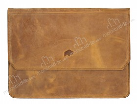 Burkley Cover Vintage Bag Apple iPad Pro 12.9 Antique Camel Gerek Deri Klf