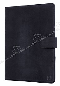 Burkley Cover Wallet Folio Apple iPad Pro 9.7 Rustic Black Gerek Deri Klf