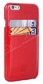 Bouletta Snap On iPhone 6 / 6S Fiesta Red Kartlkl Gerek Deri Rubber Klf