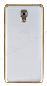 Casper Via A1 Plus Gold Kenarl effaf Silikon Klf