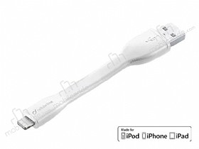 Cellular Line Lightning Beyaz Ksa Data Kablosu 15cm