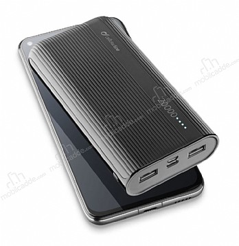 Cellularline 20000 mAh Type-C ve Micro USB Girili Powerbank Yedek Batarya