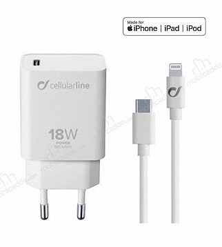 CellularLine MFI Lisansl USB-C to Lightning arj Aleti