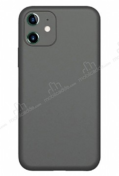 Coblue iPhone 12 6.1 in Kamera Korumal Siyah Silikon Klf