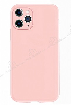 Coblue iPhone 12 Pro 6.1 in Kamera Korumal Pembe Silikon Klf