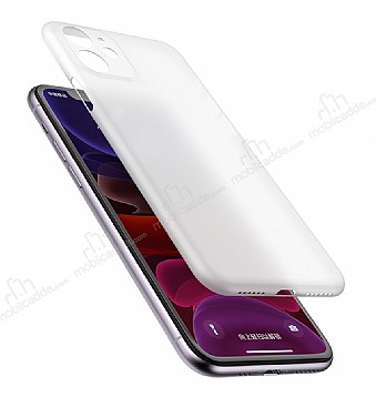 Coblue iPhone 12 Mini 5.4 in Ultra nce Beyaz Rubber Klf
