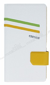 Corsair HTC Desire 816 Standl Czdanl Beyaz Deri Klf