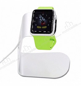 Eiroo Apple Watch / Watch 2 Beyaz Alminyum arj Stand