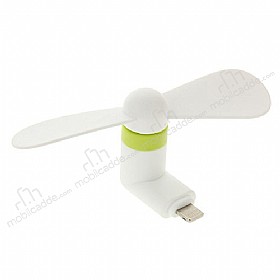 Eiroo Universal Lightning & Micro USB Beyaz Mini Fan