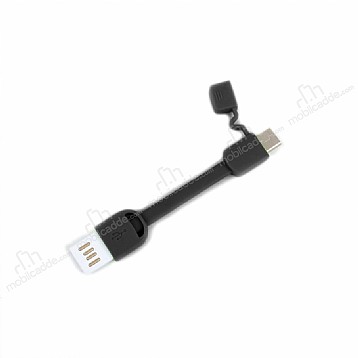 Cortrea Micro USB Siyah Ksa Data Kablosu 9cm