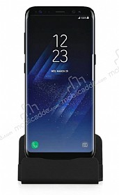 Eiroo Samsung Galaxy S8 Type-C Masast Dock Siyah arj Aleti