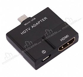 Cortrea Micro USB to HDMI Siyah Grnt Aktarm Adaptr