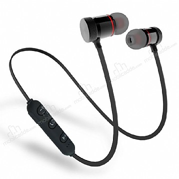 Eiroo Sports Mikrofonlu Siyah Bluetooth Mıknatıslı Kulaklık