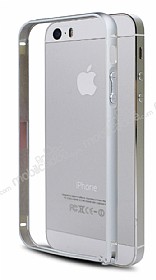 COTEetCI iPhone SE / 5 / 5S Metal Round Bumper Silver Klf