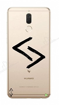 ukur Lisansl Huawei Mate 10 Lite Siyah Kara Kuzular Logo Klf