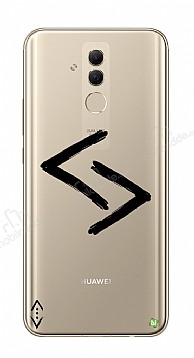 ukur Lisansl Huawei Mate 20 Lite Siyah Kara Kuzular Logo Klf
