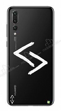 ukur Lisansl Huawei P20 Pro Beyaz Kara Kuzular Logo Klf