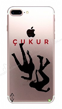 ukur Lisansl iPhone 7 Plus / 8 Plus Siyah D Logo Klf