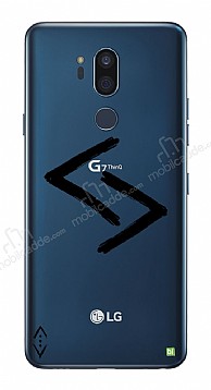 ukur Lisansl LG G7 ThinQ Siyah Kara Kuzular Logo Klf