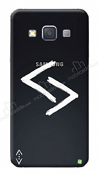 ukur Lisansl Samsung Galaxy A3 Beyaz Kara Kuzular Logo Klf