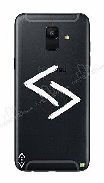 ukur Lisansl Samsung Galaxy A6 2018 Beyaz Kara Kuzular Logo Klf