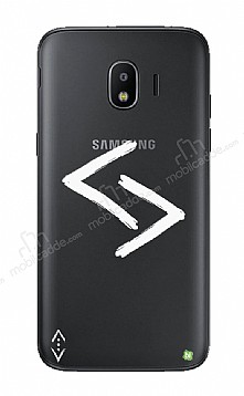 ukur Lisansl Samsung Galaxy Grand Prime / Plus Beyaz Kara Kuzular Logo Klf