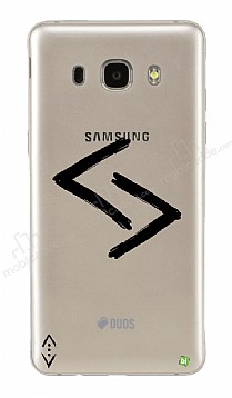 ukur Lisansl Samsung Galaxy J3 2016 Siyah Kara Kuzular Logo Klf