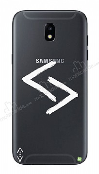 ukur Lisansl Samsung Galaxy J3 Pro Beyaz Kara Kuzular Logo Klf