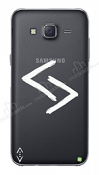 ukur Lisansl Samsung Galaxy J5 Beyaz Kara Kuzular Logo Klf