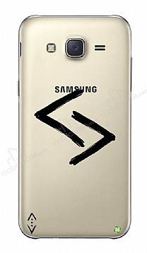 ukur Lisansl Samsung Galaxy J5 Siyah Kara Kuzular Logo Klf