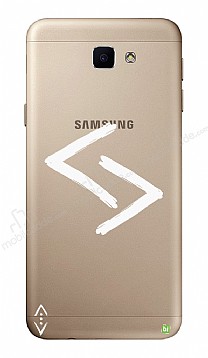ukur Lisansl Samsung Galaxy J7 Prime / Prime 2 Beyaz Kara Kuzular Logo Klf