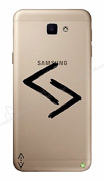 ukur Lisansl Samsung Galaxy J7 Prime / Prime 2 Siyah Kara Kuzular Logo Klf