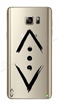 ukur Lisansl Samsung Galaxy Note 5 Siyah ukur Logo Klf