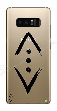 ukur Lisansl Samsung Galaxy Note 8 Siyah ukur Logo Klf
