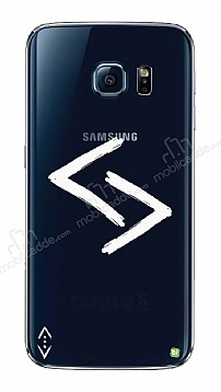 ukur Lisansl Samsung Galaxy S7 Edge Beyaz Kara Kuzular Logo Klf