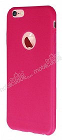 Dafoni Air Slim iPhone 6 Plus / 6S Plus Ultra nce Mat Pembe Silikon Klf