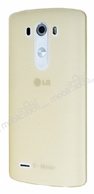 Dafoni Air Slim LG G3 Ultra nce Mat Gold Silikon Klf
