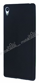 Dafoni Air Slim Sony Xperia Z3 Plus Ultra nce Mat Siyah Silikon Klf