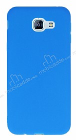 Samsung Galaxy A8 2016 Ultra nce Mat Mavi Silikon Klf