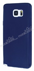 Dafoni Air Slim Samsung Galaxy Note 5 Ultra nce Mat Lacivert Silikon Klf