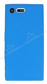 Dafoni Air Slim Sony Xperia X Compact Ultra nce Mat Mavi Silikon Klf