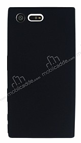 Dafoni Air Slim Sony Xperia X Compact Ultra nce Mat Siyah Silikon Klf