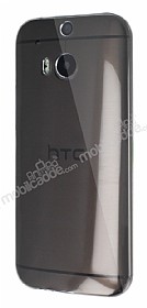 Dafoni Aircraft HTC One M8 Ultra nce effaf Siyah Silikon Klf